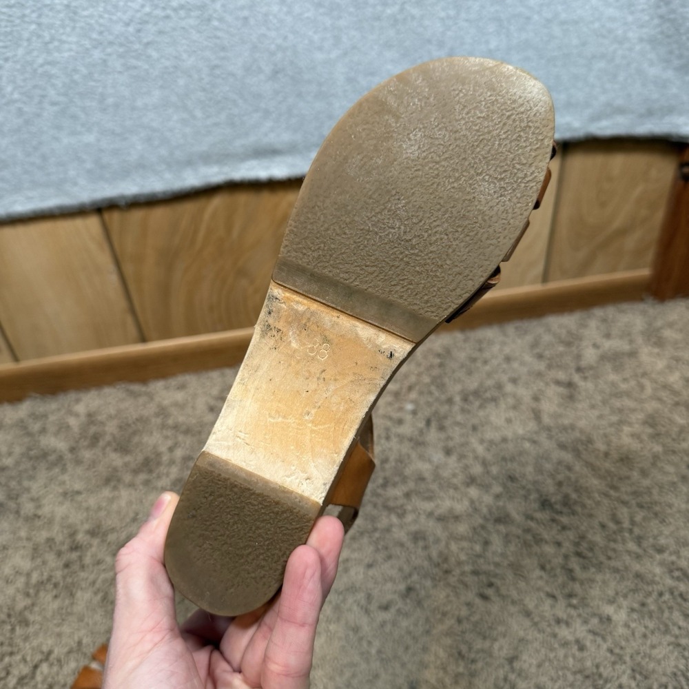 Swedish Hasbeens CROSS STRAP DEBUTANT Clog Sandals EU 38 US 8 M - Picture 14 of 14